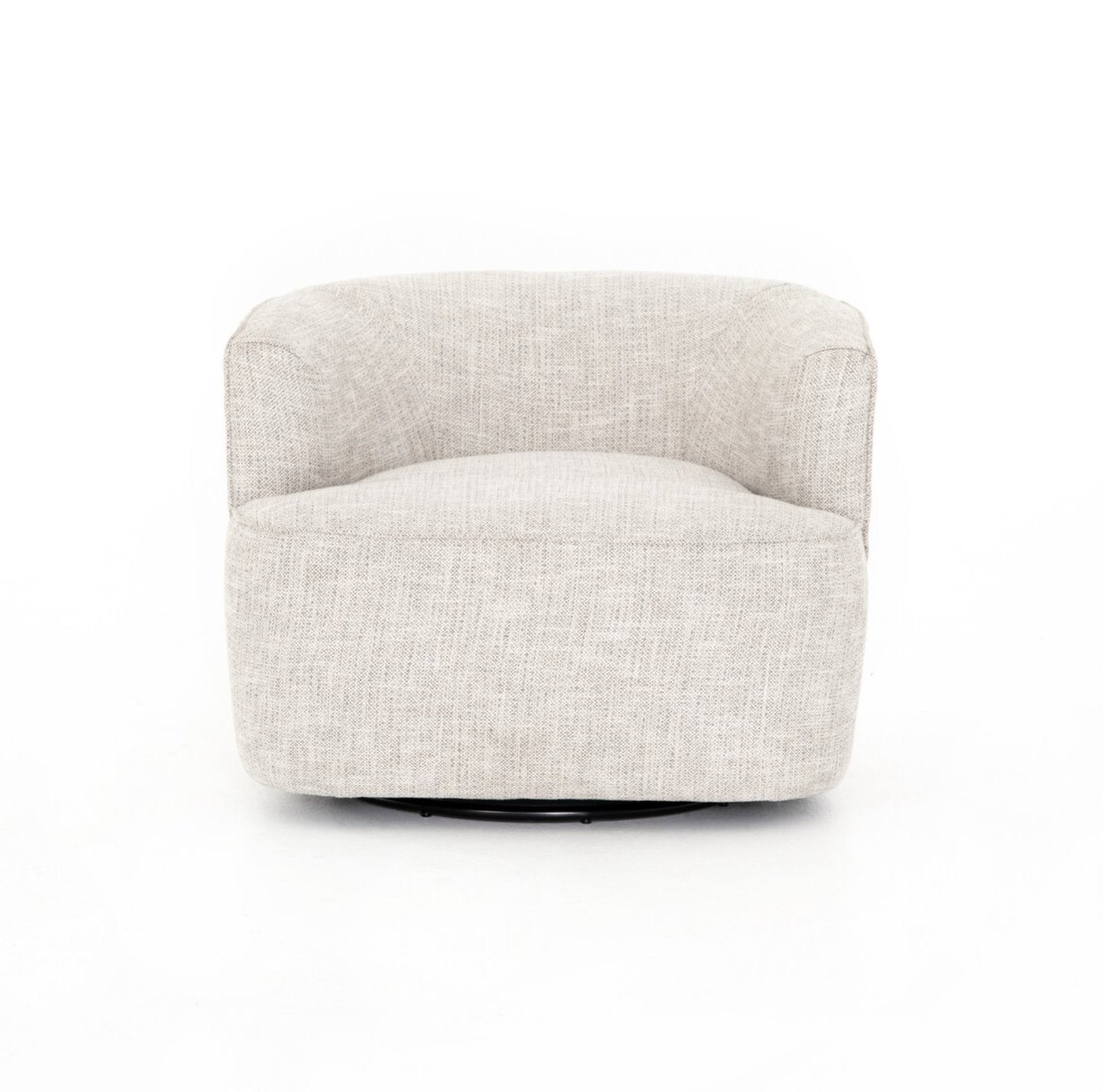 Mila Swivel Chair in Brazos Dove: Available at City Home PDX