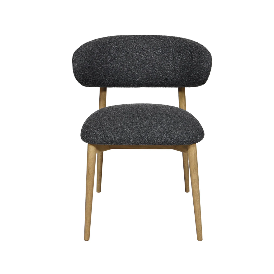 Milo Dining Chair-Cloud Storm Boucle: Available at City Home PDX