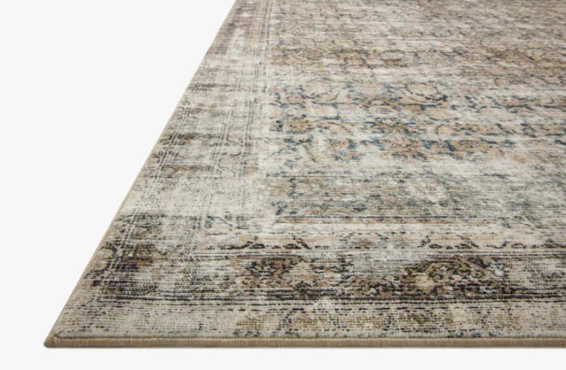 Amber Lewis X Loloi Morgan Rug in Navy/Sand: Product Pile Height