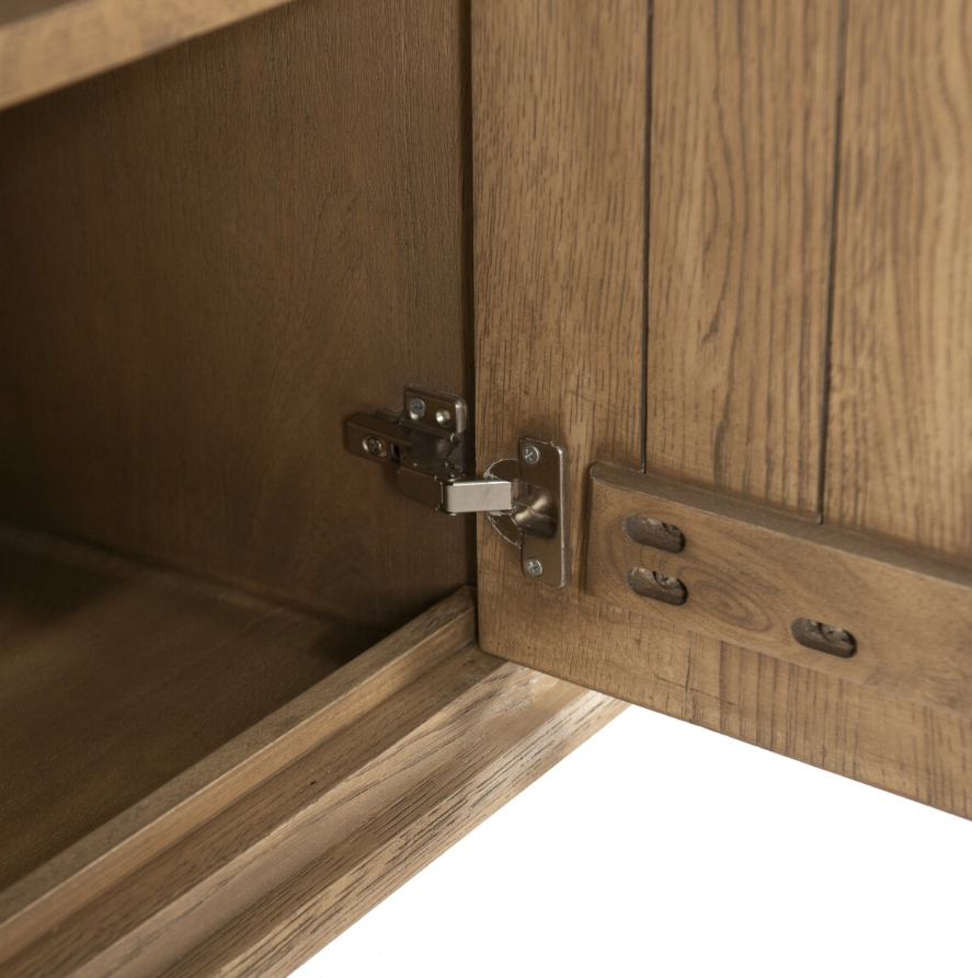 Amber Lewis X Four Hands Makai Sideboard-Light Wash Oak: Up-Close Product View