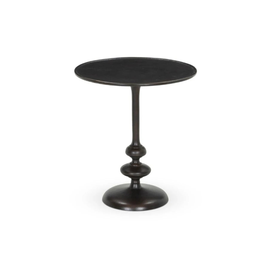 Marlow Matchstick Pedestal Table-Antique Rust: Available at City Home PDX