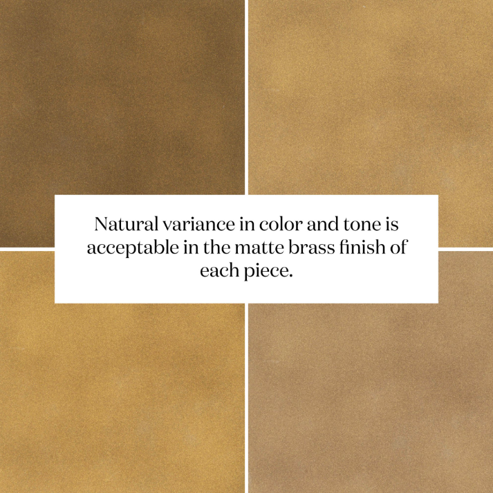 Marlow Matchstick Pedestal Table-Aluminum Matte Brass: Product Variance View