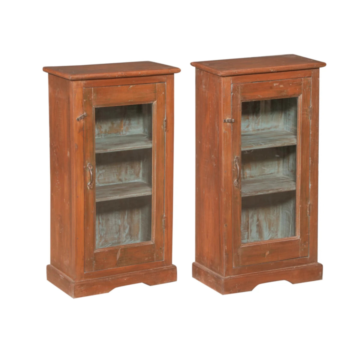 Teak Display Cabinet with Glass-Style E: Product View