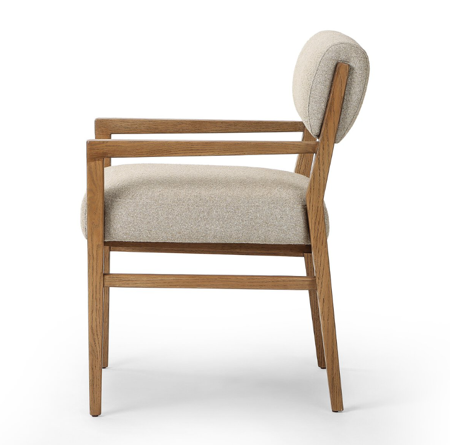 Navid Dining Armchair: Product Side View