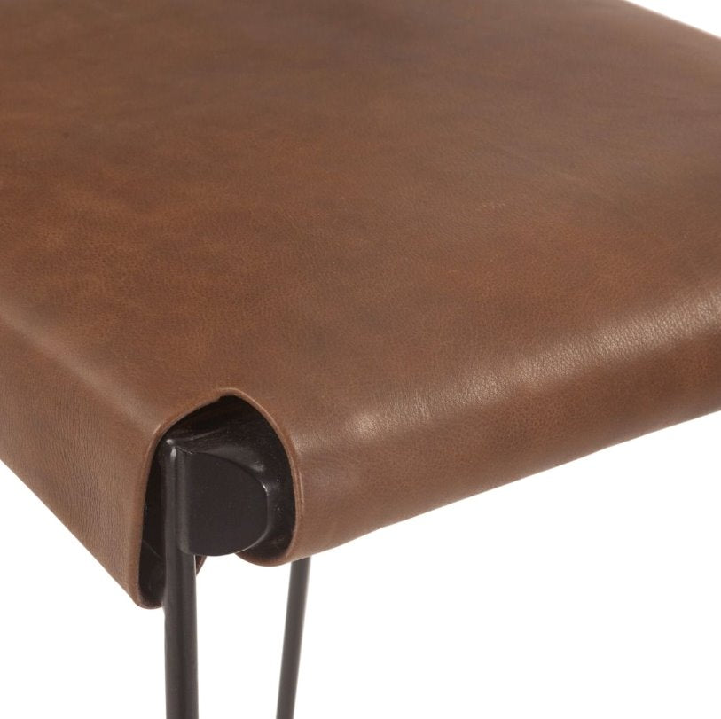New York 18" Counter Chair: Leather Seating View