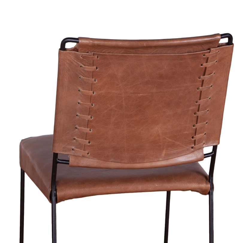 New York Dining Chair-Tobacco: Product Backrest View