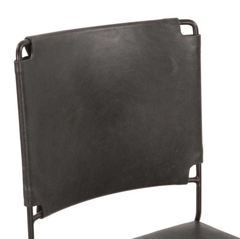 New York Dining Chair-Black: Product Backrest View