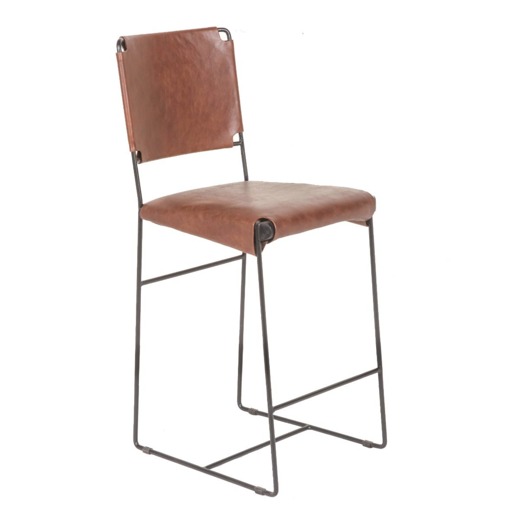 New York 17" Counter Chair-Tobacco: Available at City Home PDX