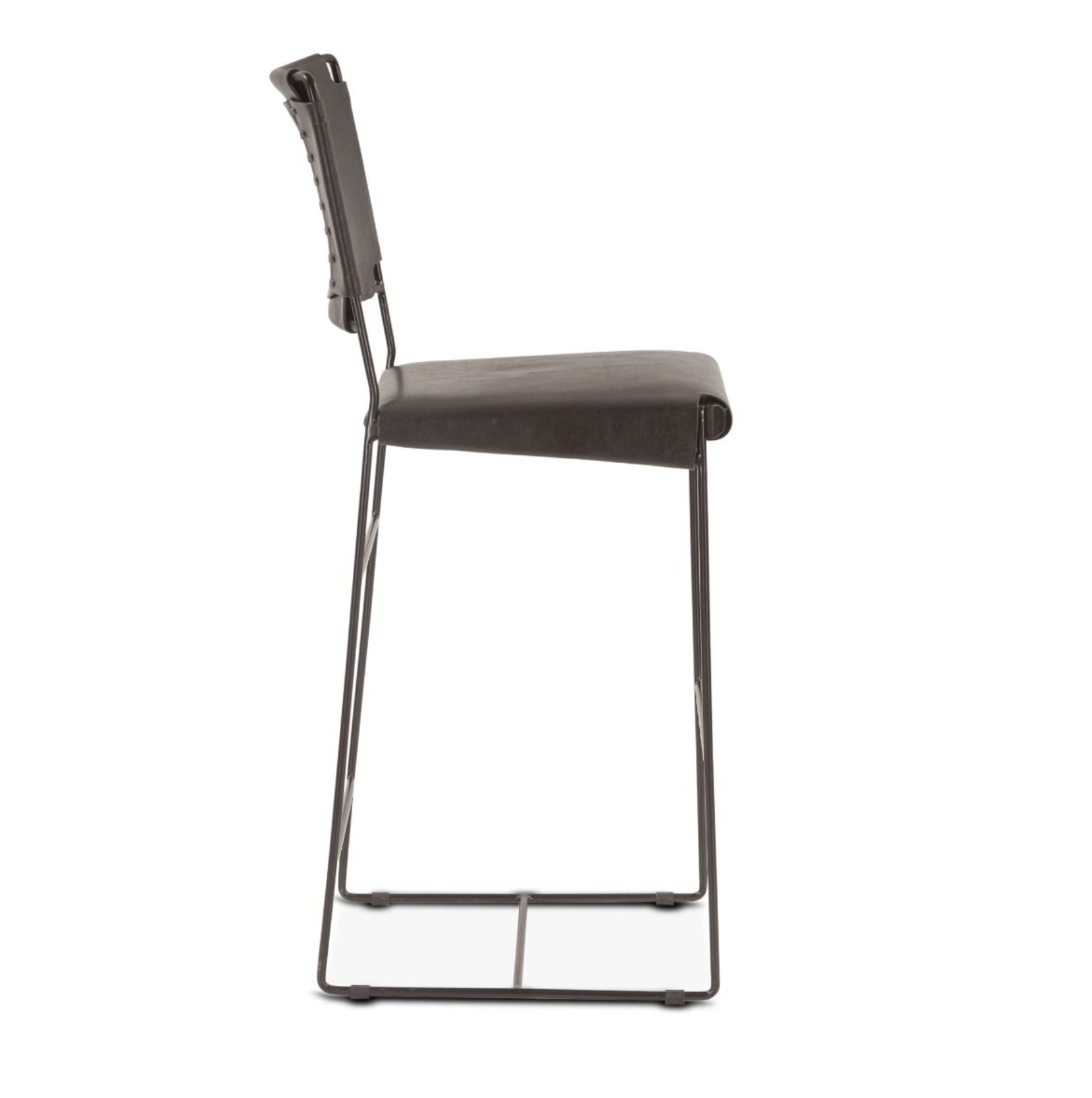 New York 18" Counter Chair-Black: Product Side View