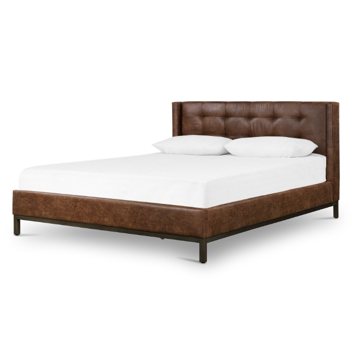 Newhall Bed-Vintage Tobacco: Product View