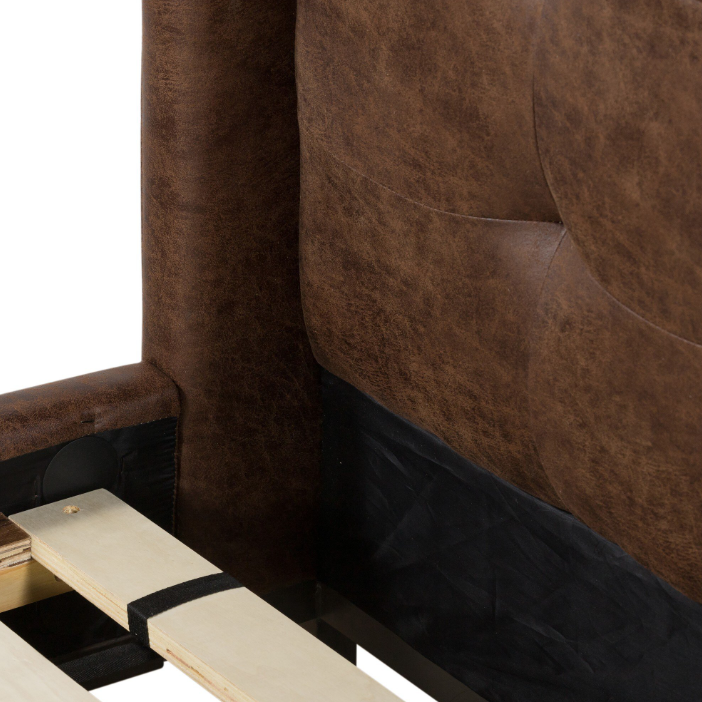 Newhall Bed-Vintage Tobacco: Up-Close Product View