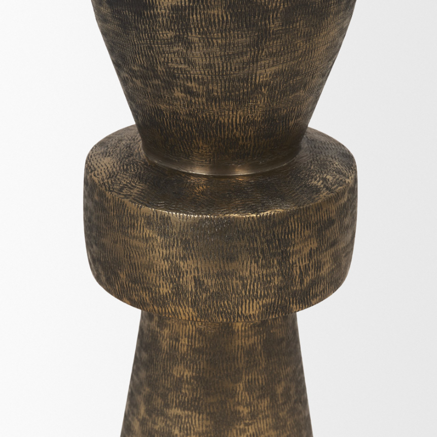 Odilia Pillar Candle Holder: Product Geometric Silhouette View