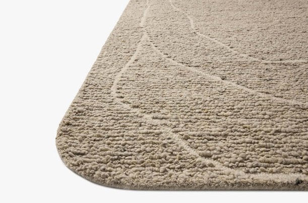 Otis Rug in Oatmeal/Ivory: Pile Height View