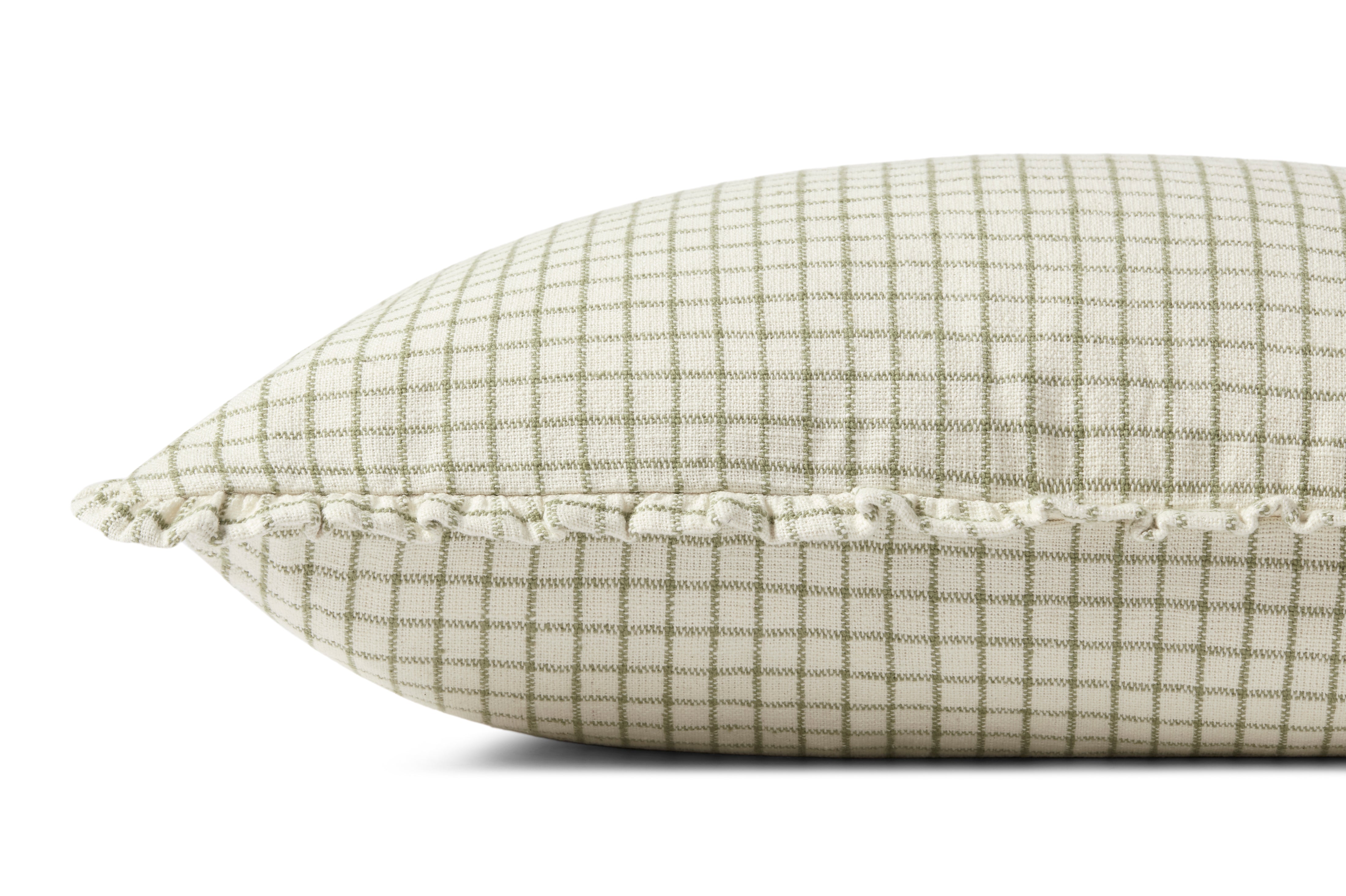 Dinah Pillow in ivory - side view