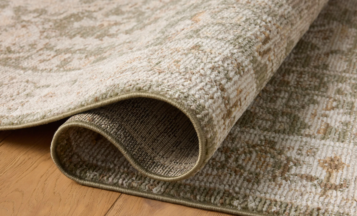 Magnolia Home By Joanna Gaines X Loloi Pace Rug in Forrest/Natural: Product Folded View