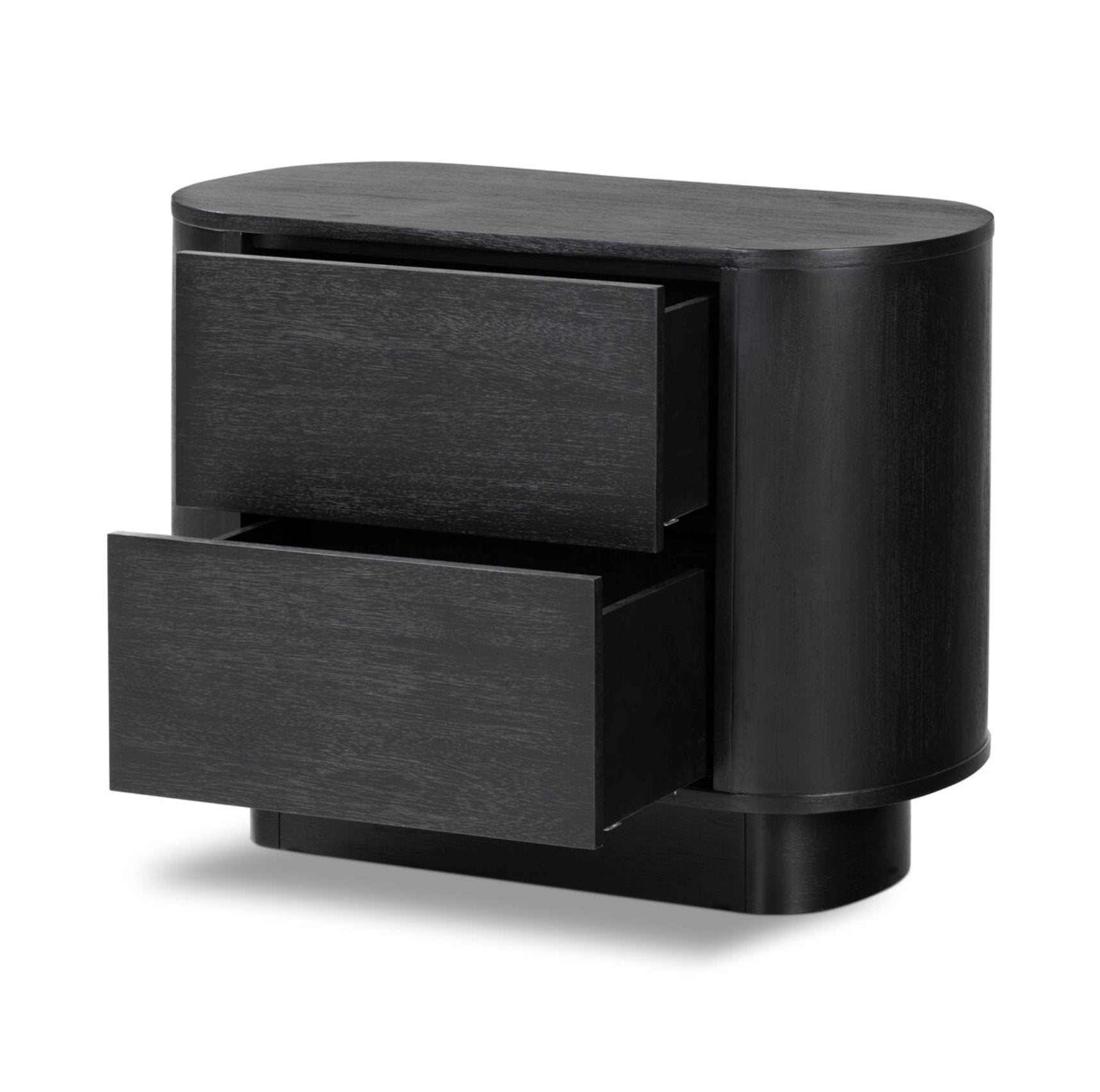 Paden Nightstand: Open Drawers View