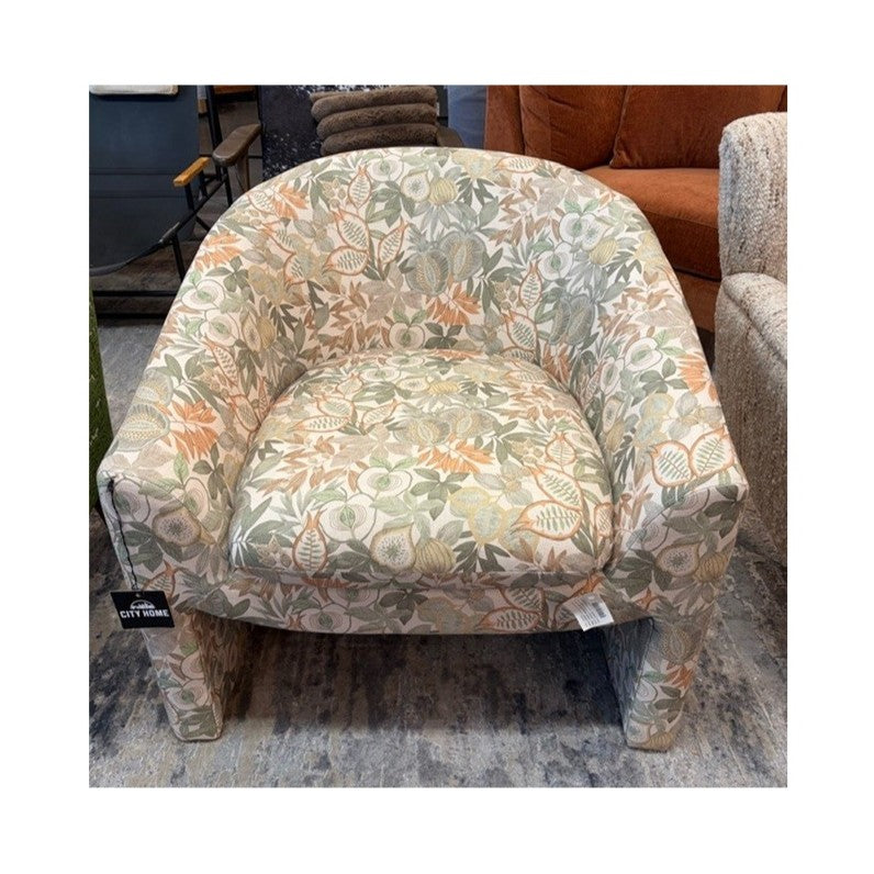 Patterned Accent Chair: Available at City Home PDX Outlet