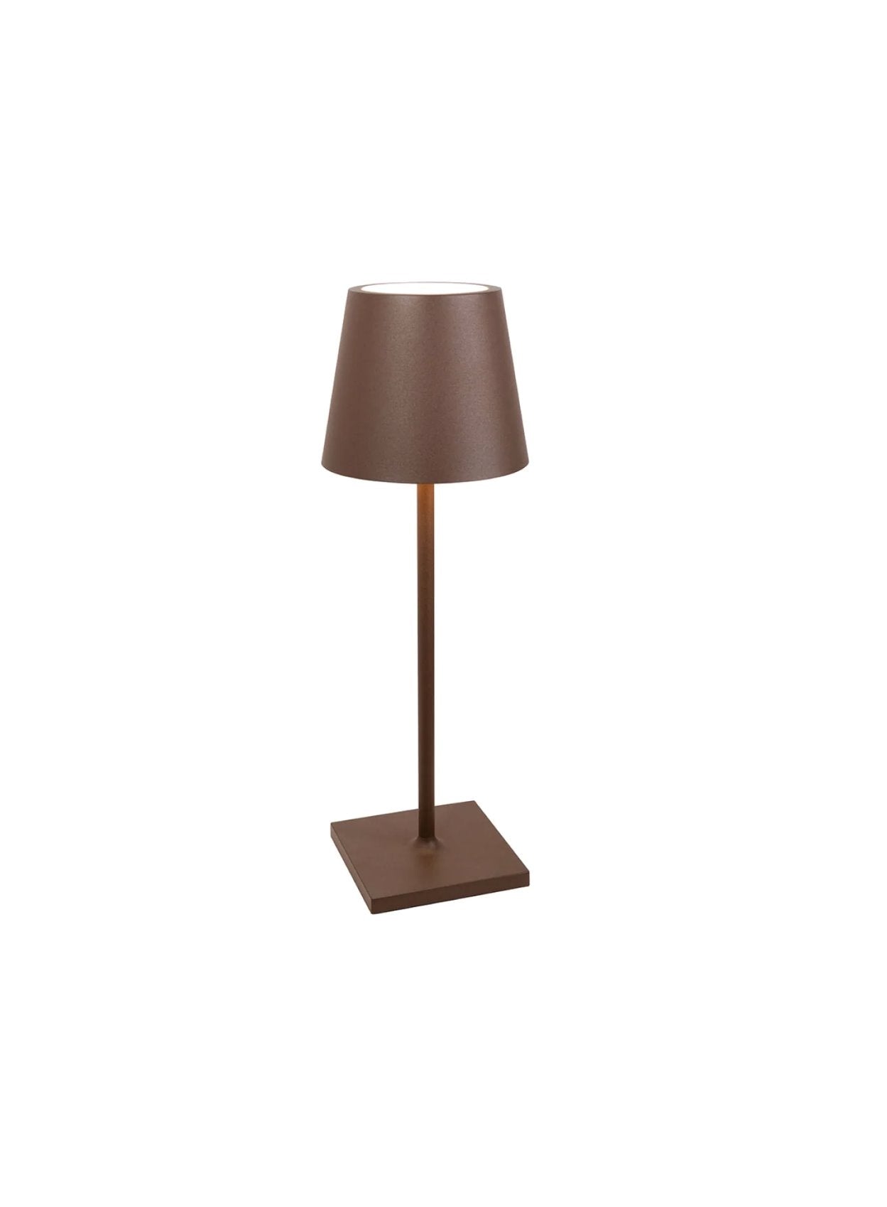 Poldina Pro L Desk Lamp: In Rust Color Finish