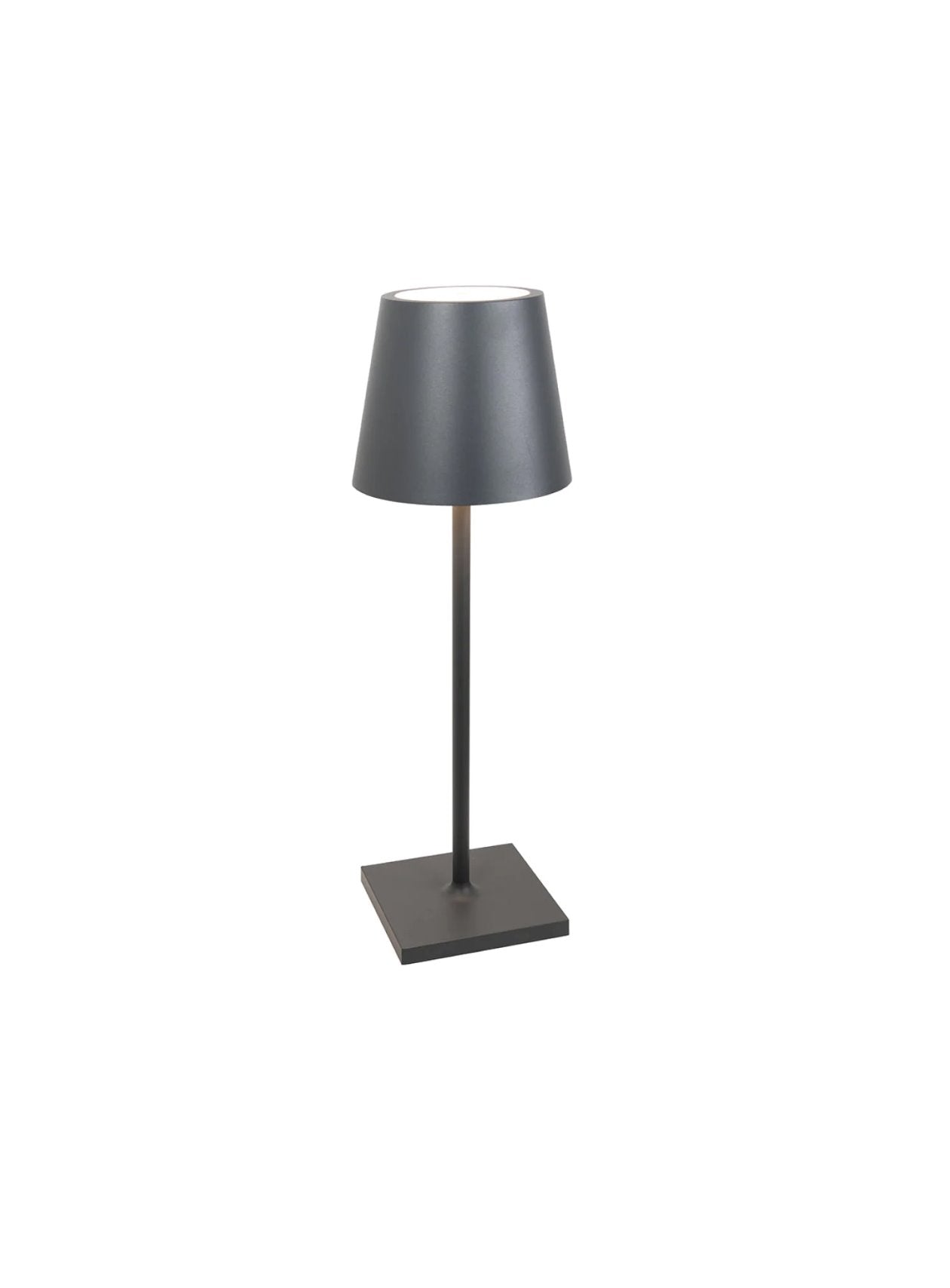 Poldina Pro L Desk Lamp: In Dark Grey Color Finish