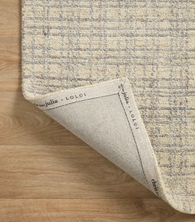 Chris Loves Julia X Loloi Polly Rug in Antique/Mist: Product Back View