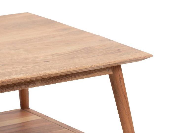 Portola Square Coffee Table-Natural: Product Corner View