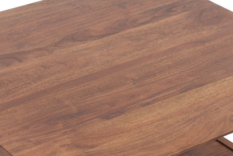Portola Square Coffee Table-Walnut: Tabletop View