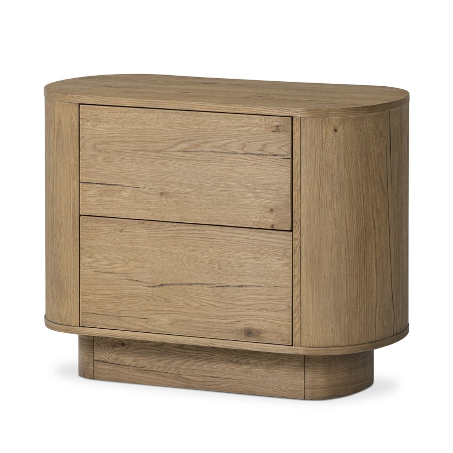 Paden Nightstand-Worn Oak Veneer: Product View