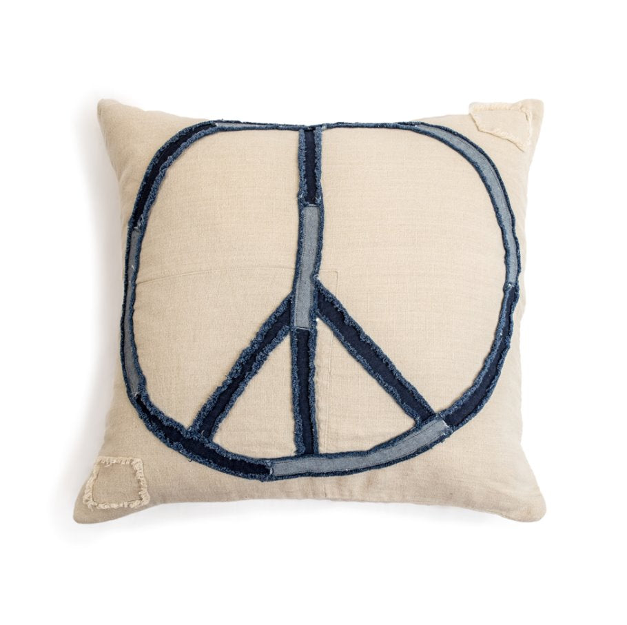 Peace Stitched Pillow: Available at City Home PDX