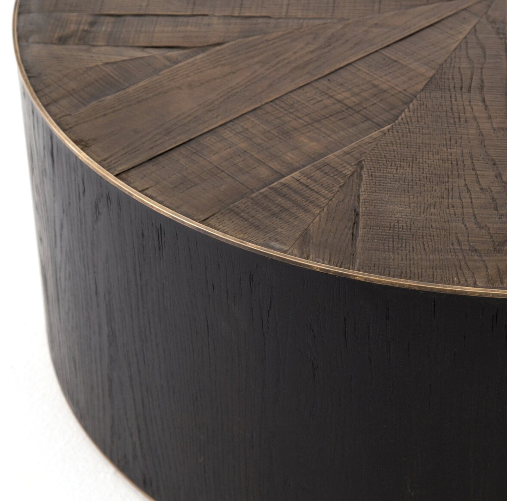 Perry Coffee Table: Brass Ring View