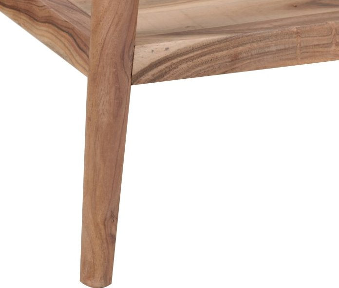 Portola Console Table in Natural: Up-Close View of Table Leg