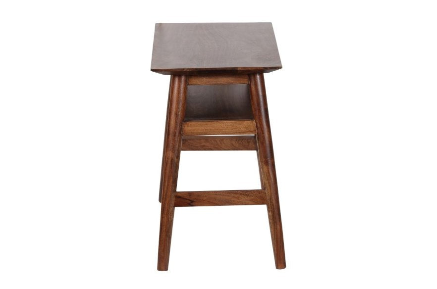 Portola Recliner Table in Walnut Finish: Product Side View