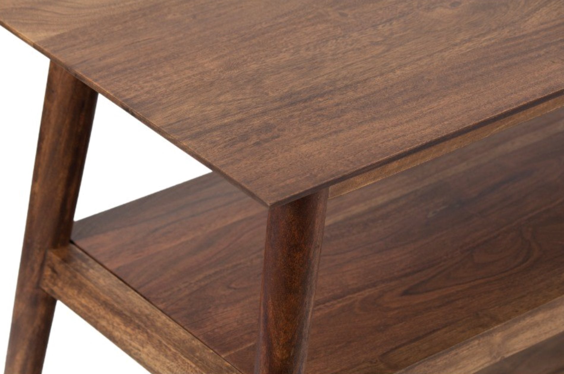 Portola TV Stand in Walnut Finish: Up-Close Product View