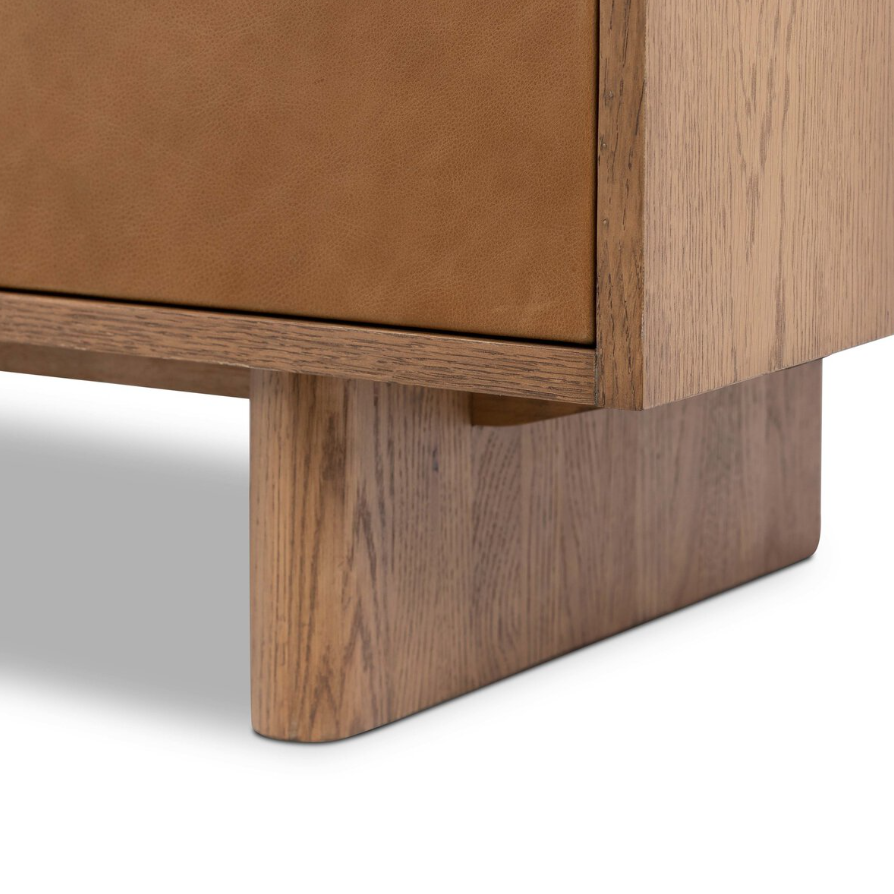 Posada Media Console: Inset Legs View