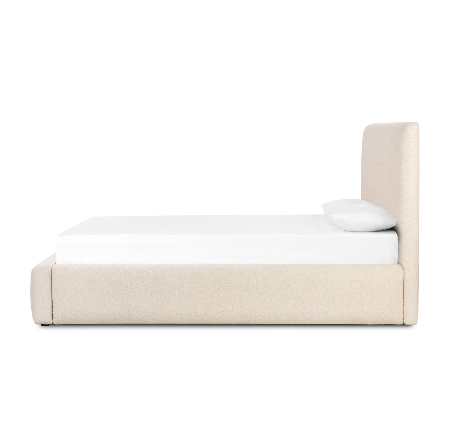Quincy King Bed-Lisbon Cream: Product Side View