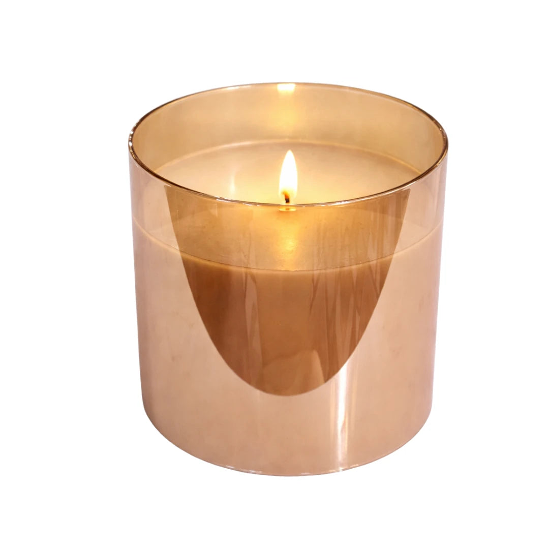 Champagne Radiance LED Wax Candle-Size 3.5 X 6: Available at City Home PDX