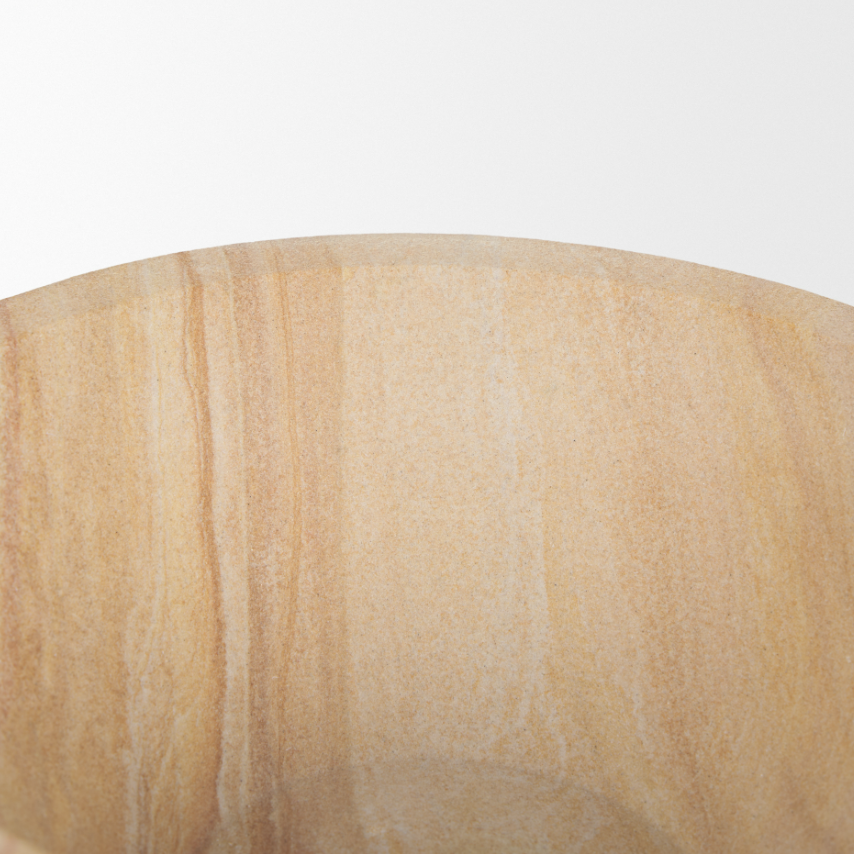 Ramira Pedestal Bowl: Up-Close Product Edge View