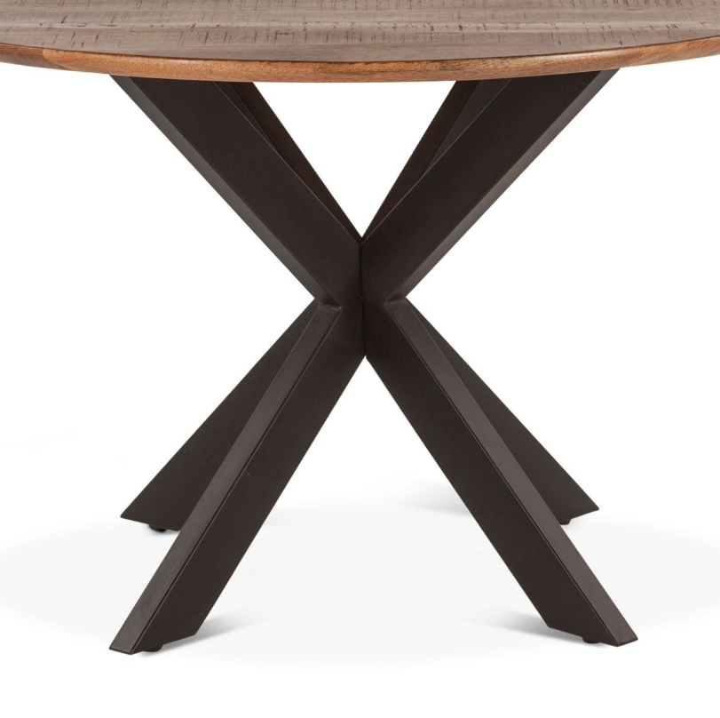 Rapallo 48" Round Dining Table - detail view of base