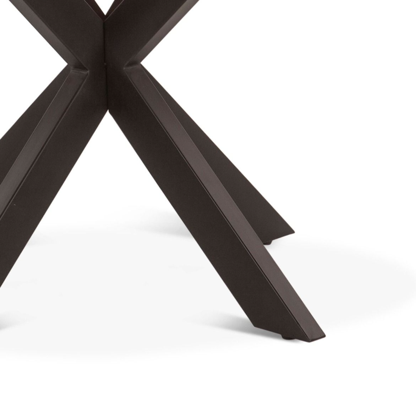 Rapallo 48" Round Dining Table - detail view of base