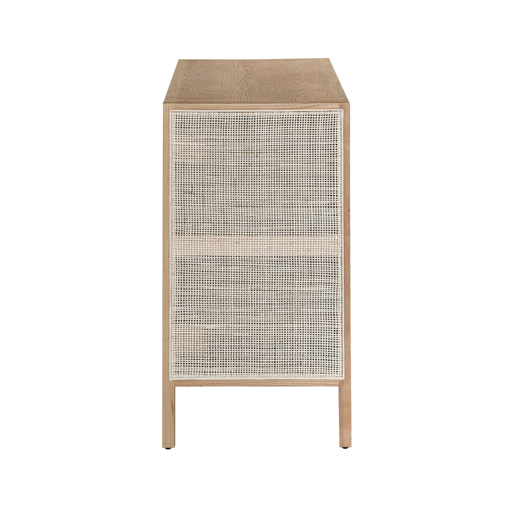 Rattan 3 Door Sideboard: Product Side View