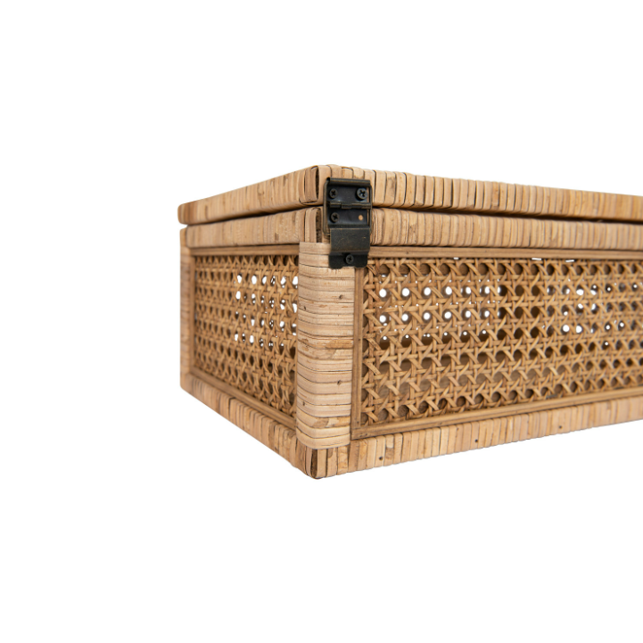 Rattan Stash Box: Up-Close Product View