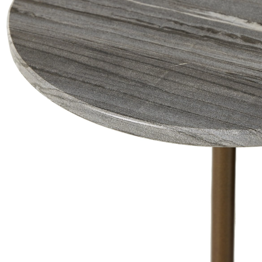 Raven End Table: Product Tabletop Corner View