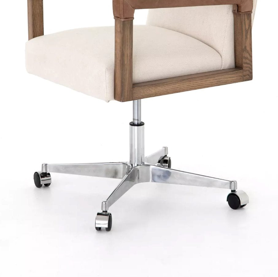 Reuben Desk Chair: Swivel Base View