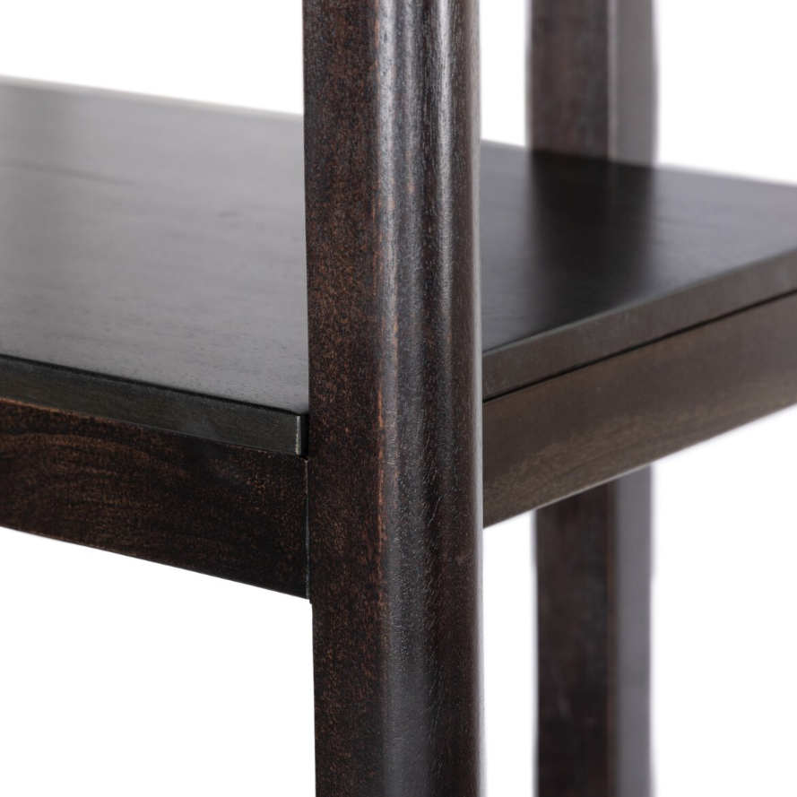 Reza Bookcase: Up-Close Product Shelving View