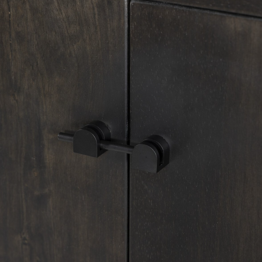 Reza Bookcase: Up-Close Cabinet Doors View