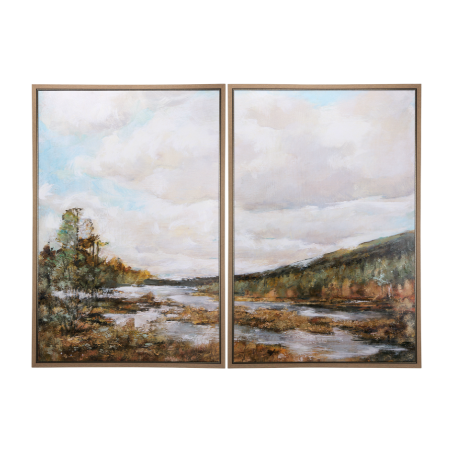 River Valley Set of Two Wall Art: Available at City Home PDX