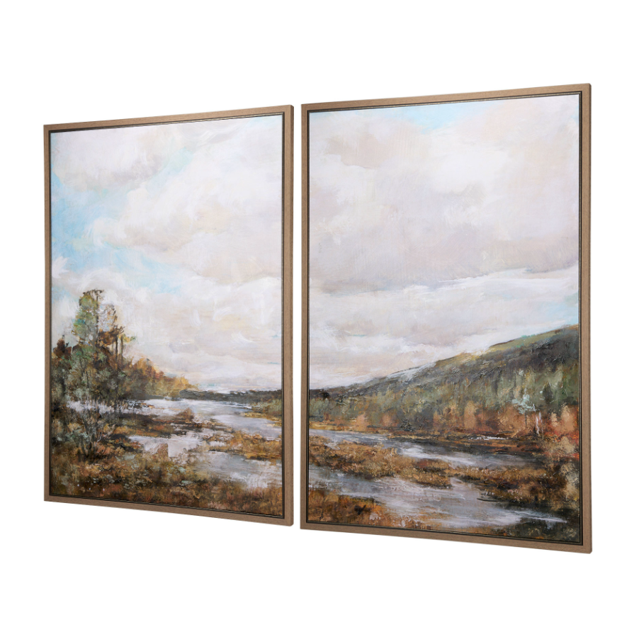 River Valley Set of Two Wall Art: Product View