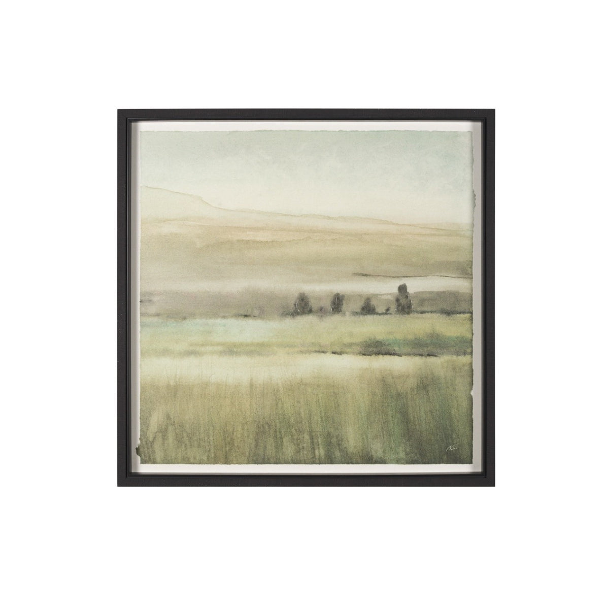 Rolling Fields Framed 42 X 42 Art Print-Style I: Available at City Home PDX