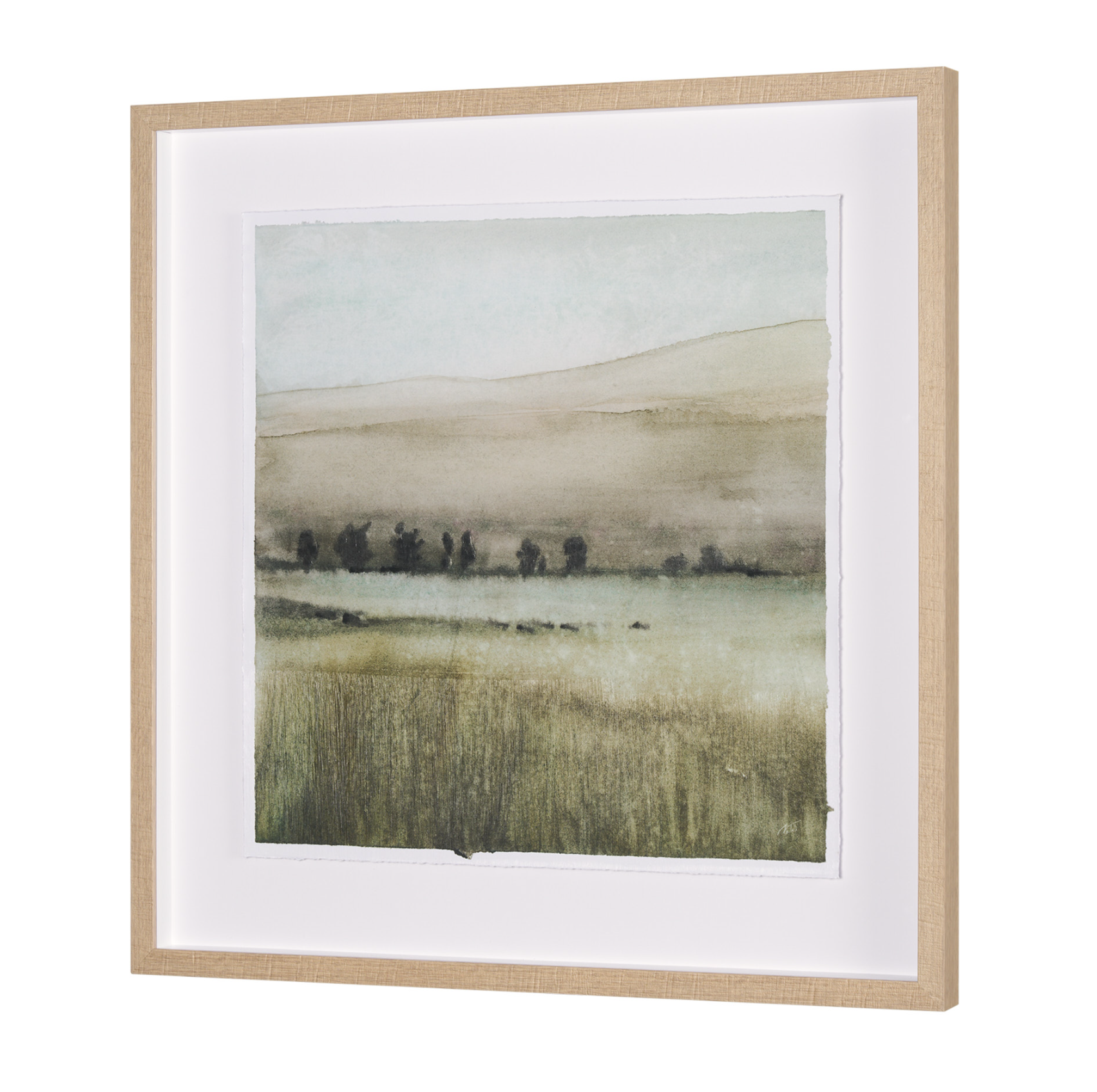 Rolling Fields Framed Art Print-Style I: Product View