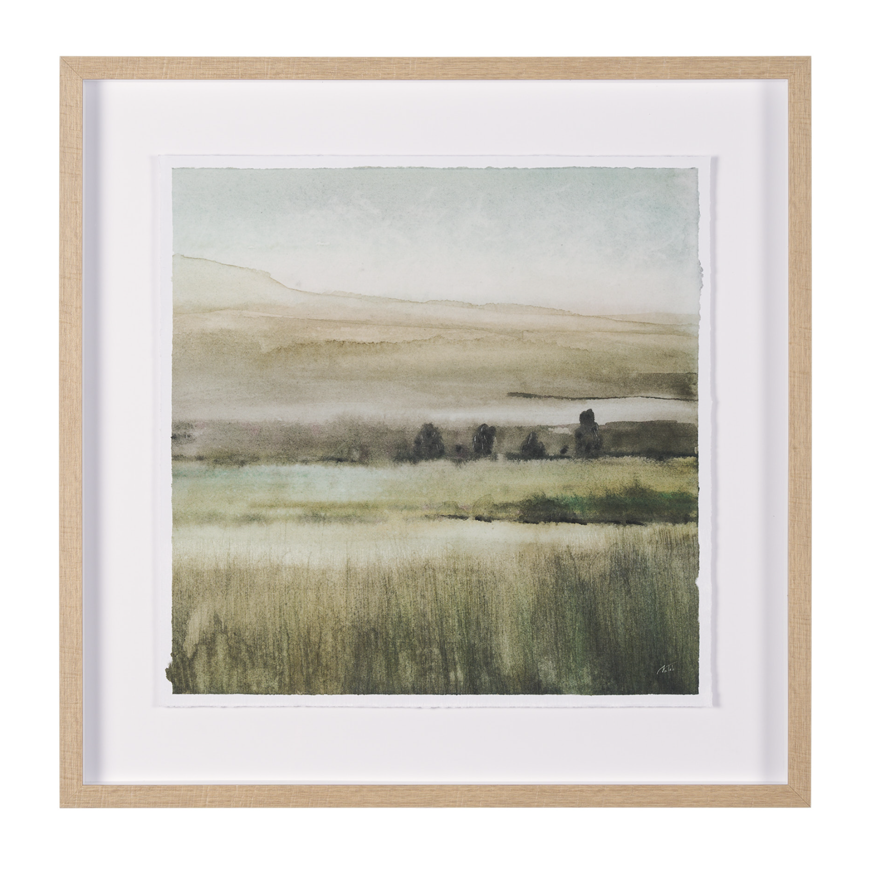 Rolling Fields Framed Art Print-Style II: Available at City Home PDX