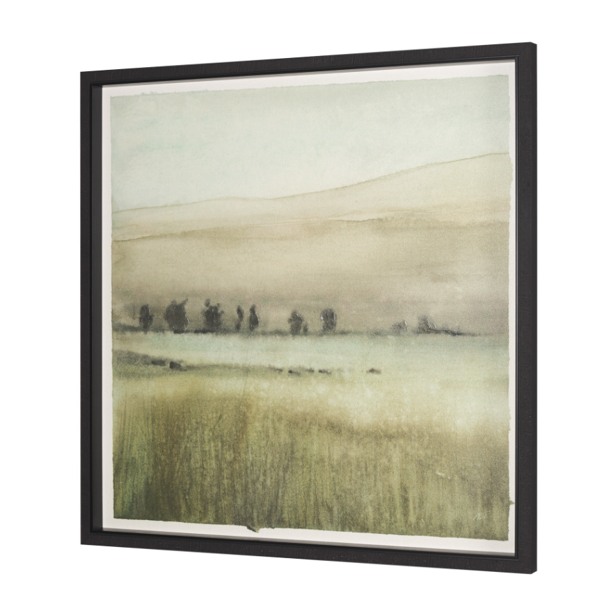 Rolling Fields Framed 42 X 42 Art Print-Style II: Product View